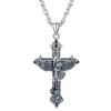 Archangel Michael/St. Benedict/Saint Christopher/Jesus/Cross Pendant Amulet Necklace 925 Sterling Silver