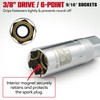 CROM Magnetic Spark Plug Socket - 3/8" Drive Spark Plug