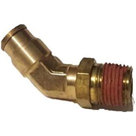 ALKON D.O.T. 45 DEGREE ELBOW QUICK CONNECT (3/8 TUBE X 1/8 NPT)