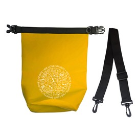 FASports Dry Bag Waterproof with Shoulder Strap, 5L Duffel Bag, Waterproof, Yellow, Aquino Dry Bag Backpack, Waterproof, Rolltop Closure