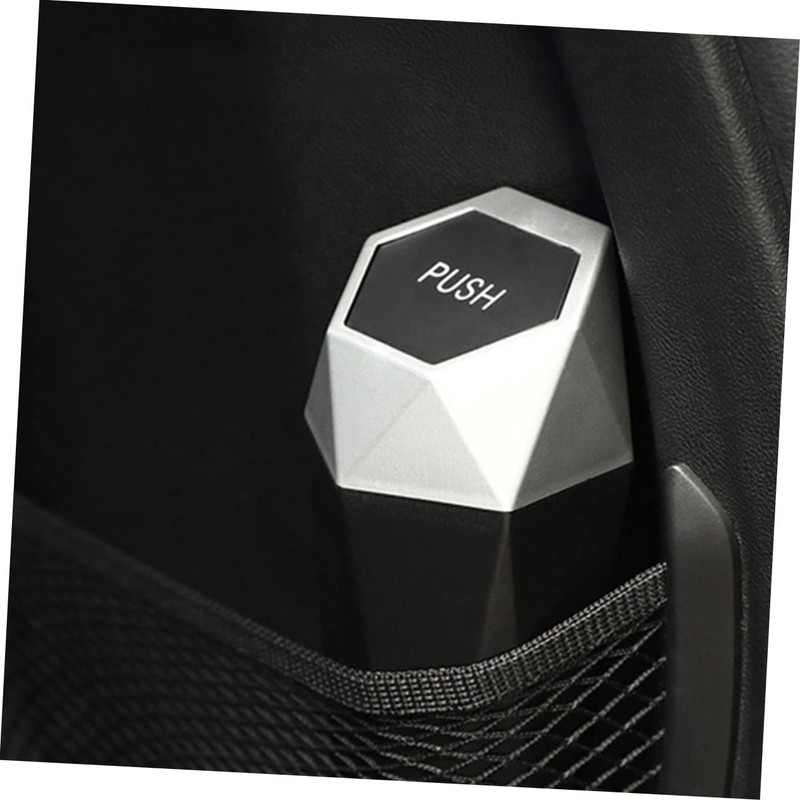 CAXUSD 2pcs Automotive Trash Can with Lid Compact Car Garbage