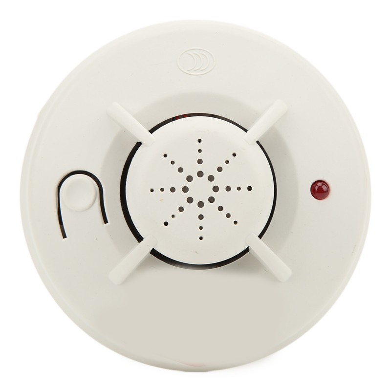 Smoke Alarm Battery Operated LED Indicator Quick Response Dustproof 360°