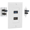 USB Wall Plate, USB HDMI Wall Socket Plate, HDMI Socket