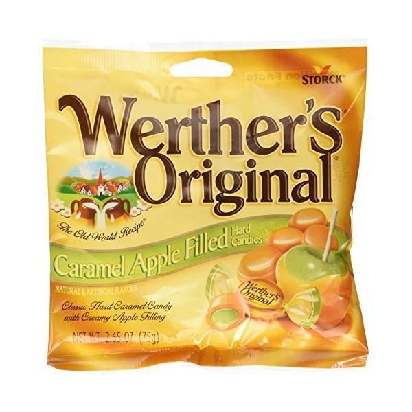 Werthers Original Caramel Apple Filled Hard Candies PACK of 3-set of 2