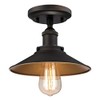 Westinghouse 6336000 Louis One-Light Indoor Semi-Flush Ceiling Fixture, Oil Rubbed