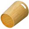 Woodquail Waste Paper Bin Home Office Basket, Made of Natural
