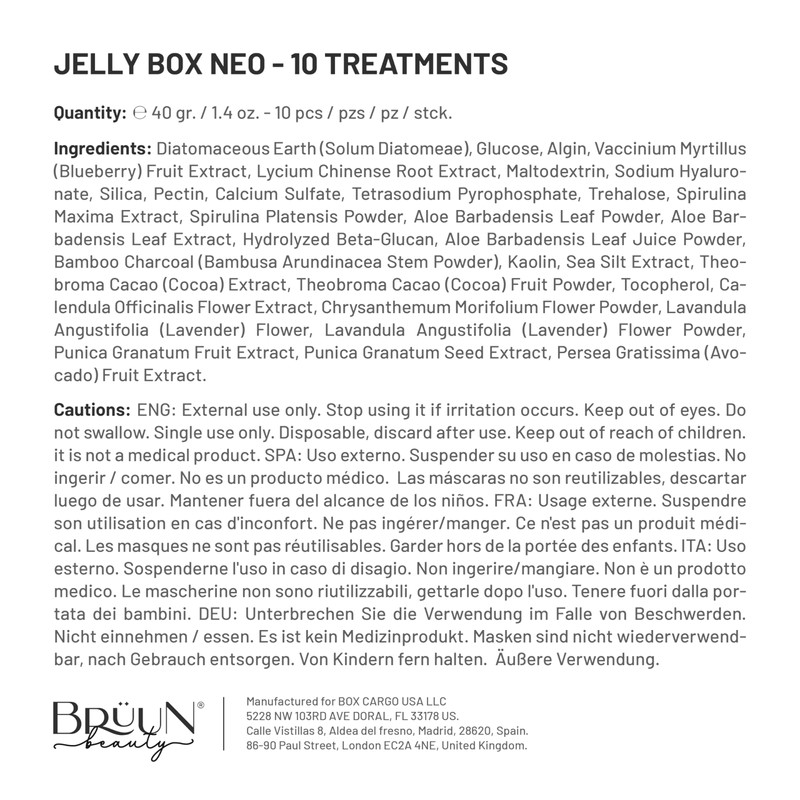 BRÜUN Peel-Off Jelly Mask Rubber Mask NEO Set - 10