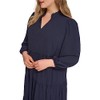 Jessica Howard Women's Plus Size Long Sleeve Tiered Maxi Dress