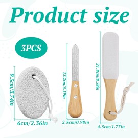 3PCS Pumice Stone for Feet White Pumice Stone Double Sided Foot Pumice Feet Hard Skin Remover Foot Files Scrubber Foot Grater Applicable to Foot Cracked Heels Dead Skin