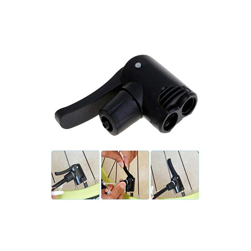 Replacment Track Pump Head Dual Valve Schrader/Presta Bicycle Bike Cycle