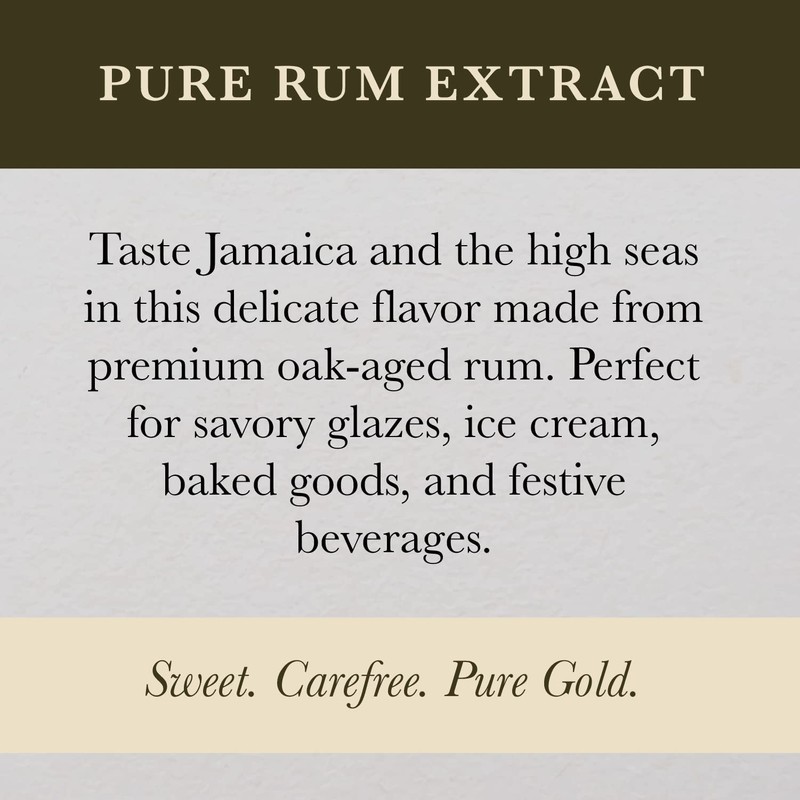 Cook's, Pure Rum Extract, For Baking, Ice Cream, Candies, Cakes,