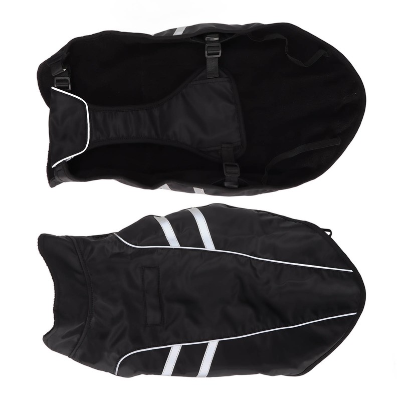 Dog Rain Jacket Lightweight Adjustable Waterproof Pet Poncho with Reflective
