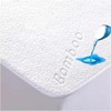 Mellow Pillow Bamboo Waterproof Mattress Protector, 100% Bamboo Top -