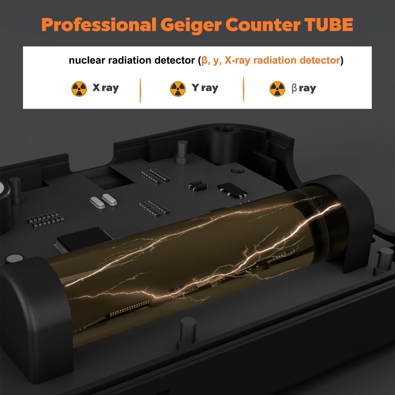 Memows Geiger Counter Radioactivity Meter Nuclear Radiation Detector Portable Radioactivity