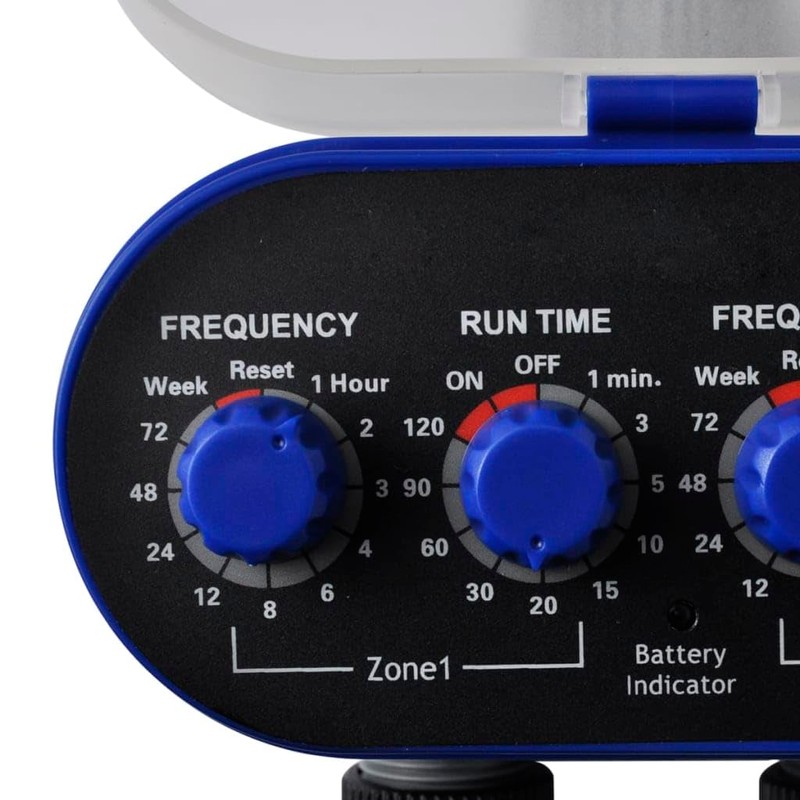 Irrigation Computer Timer Watering Double Spout