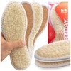 MAROL 2 Pairs of Lambskin Wool with Cork Warming Insoles,