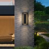 tewei 2 Pack Modern LED Outdoor Wall Lights, Black Exterior