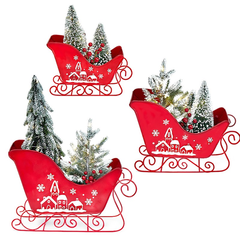 Mini Elk Sled Decoration Christmas Decorations Sleigh Car