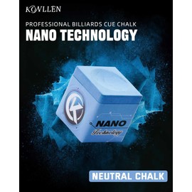 KONLLEN Pool Cue Chalk Nano Technology Billiard Chalk for Professional Tournament Dedicated Pool Chalks (Outstanding Performance, Reduce Miscue, Durable)