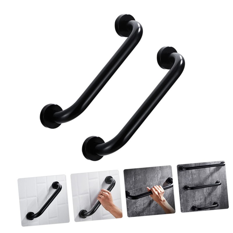 Gatuida 2pcs Non-Slip Grab Bar Set Sturdy Bathroom Shower Safety