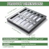 12x12 Cast Iron Drain Grate,B125 Square Outdoor Metal Grate for