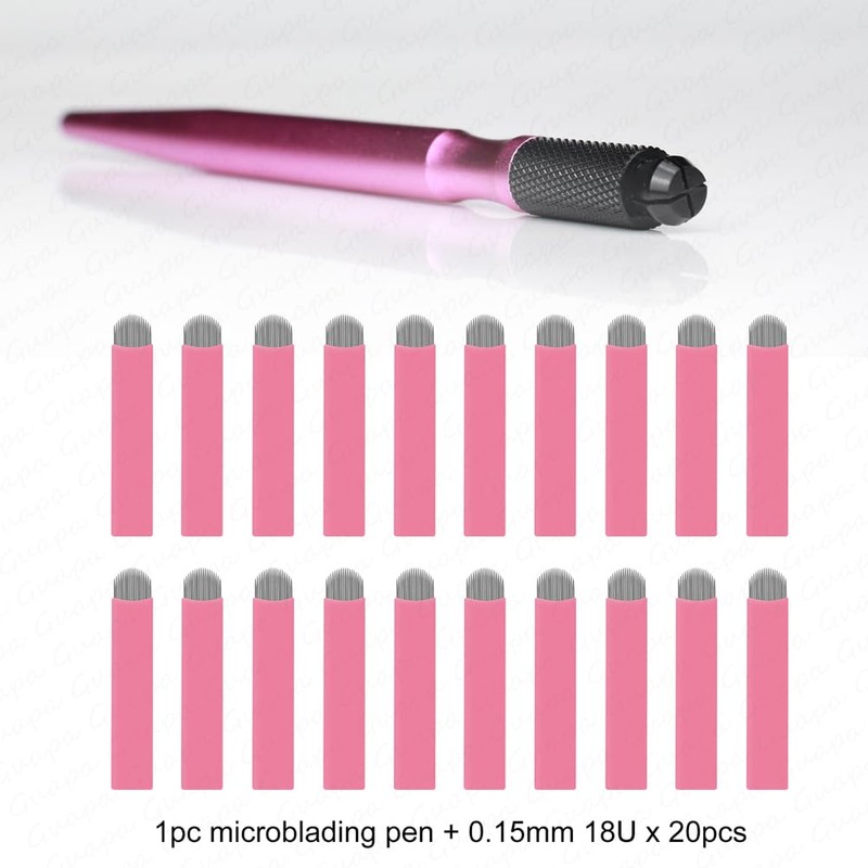 Microblading Handles Manual Microblading Pen with Nano 0.15mm Blade Microblade
