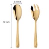 Juego de servidores de ensalada grandes de 30,5 cm, acero