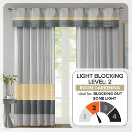 Amherst Polyoni Pintuck Window Curtain Yellow 84" Panel