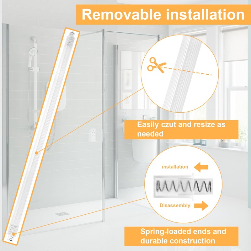 24 Inch Clear Replacement Bathroom Towel Bar ， Towel Bar