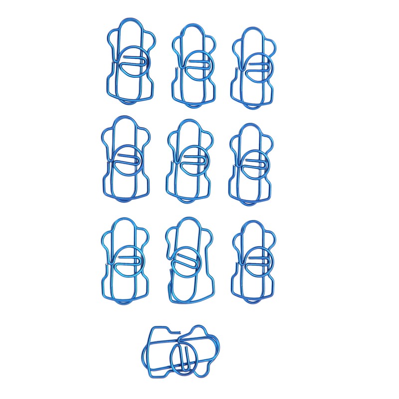 100PCS Metal Paper Clip Multifunctional Electroplating Process Prevent Slip Exquisite