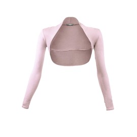 Glamexx24 Women's Bolero Elegant Bolero Jacket Long Sleeve Bolero Shoulder Jacket Short Shrug Cardigan Lightweight Cardigan Dress for Festivities, pink
