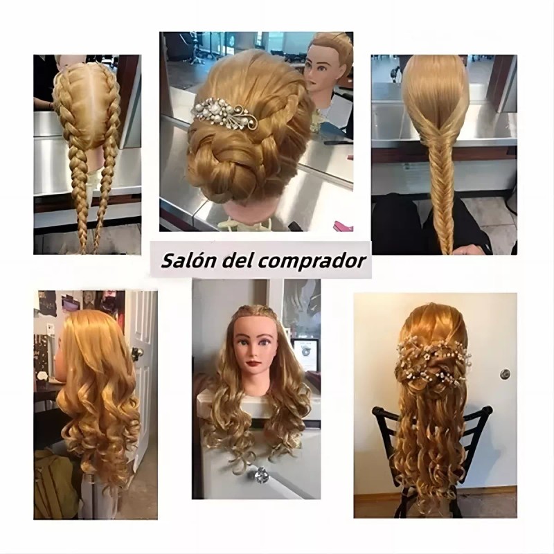 Best Cabeza Con Cabello Para Entrenamiento De Peluquería