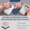 VON HEESEN Slim Wallet with RFID Protection, for Men and