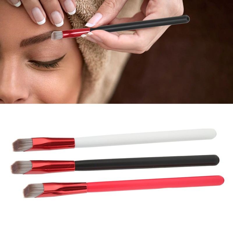 3PCS Brow Concealer Contour Brush Gray Hair Red White Black