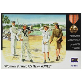 Master Box Women at War: USM Waves (2EA Women/Men) Figure Model Building Kits (1:35 Scale)