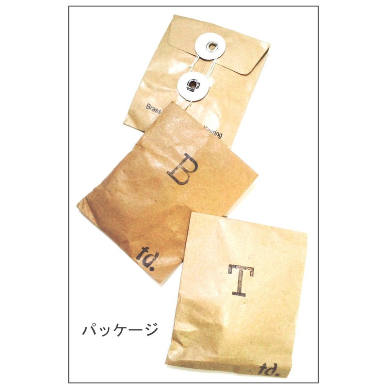 トスダイス キーホルダー BRASS LETTER KEYRING S TDSM-ABC-KEY-S