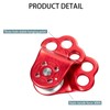 YZCHAIN Aluminum Alloy Zip Line Pulley, 30kN Climbing Single Pulley,
