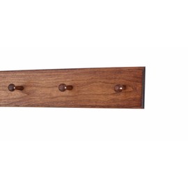 Cherry Shaker Peg Rack 4.5" Extra Wide (Mahogany, 18" x 4.5" with 3 pegs)