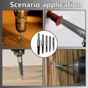 10pcs Screw Remover and Extractor Bit Set,Screw Extractor Set,1/4"" Hex