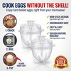 Innodoris Microwave Egg Cooker (2 Pack), Rapid Hard Boiled Egg