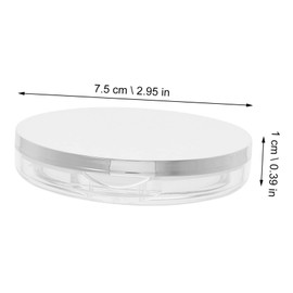 SAFIGLE 5G Portable Loose Powder Container Set 2pcs Makeup Powder Box with Puff Travel-Friendly Foundation Case for Cosmetic Use