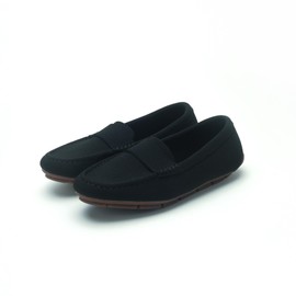 Loafer Shoes for Women Comfortable Casual Women's Loafer Shoes Flat Shoes-Black-8.5