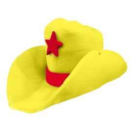 Novelty Giant Foam Cowboy Hat Yellow