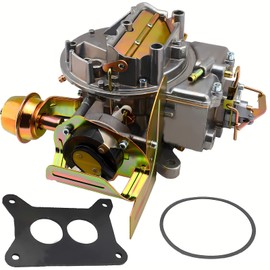 New 2 Barrel Carburetor 2100 2150 Carburetor for Ford 351 302 289 Cu Jeep Engine Compatible with F350 F250 F150 (with Electric Choke Mounting Gasket)