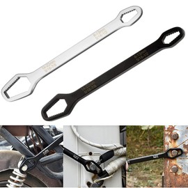 KEWAYO 8-22mm Universal Torx Wrench Set, Double-Ended Self-Tightening Adjustable Wrench Tools (2pcs)