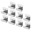 sourcing map 10Pcs Mounting Bracket, 40x36mm Stainless Steel Tile Display