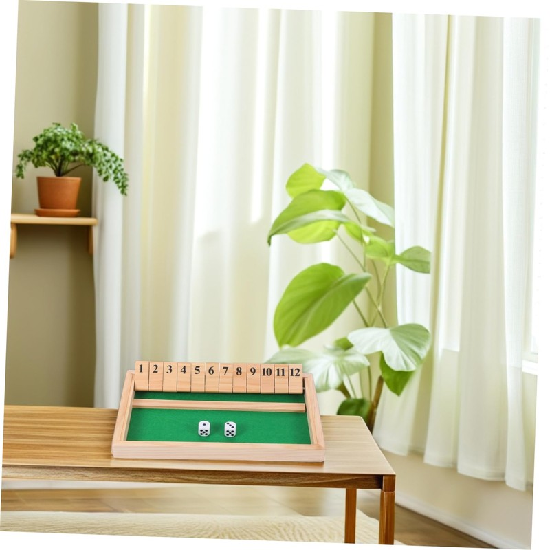 Totority Family Fun Game Wooden Shut The Box Educational Game