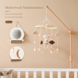 Mobile Baby Wind Chimes, Wind Chime Rattle Baby Bed Mobile, Mobile Holder Bed Bell Pendant Baby Bed Cot Changing Table Decoration, Newborn Gift Baby Room Decoration (Elephant)