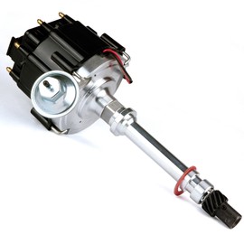 MAS Performance Ignition Distributor w/Cap & Rotor compatible with Chevy/GM SBC 350 BBC 454 HEI 65k coil 7500RPM DD-SBC-HEI-V8 850001R