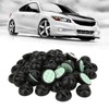 50pcs Cable Clip 3 Hole Silica Gel AntiCorrosion Black Adhesive